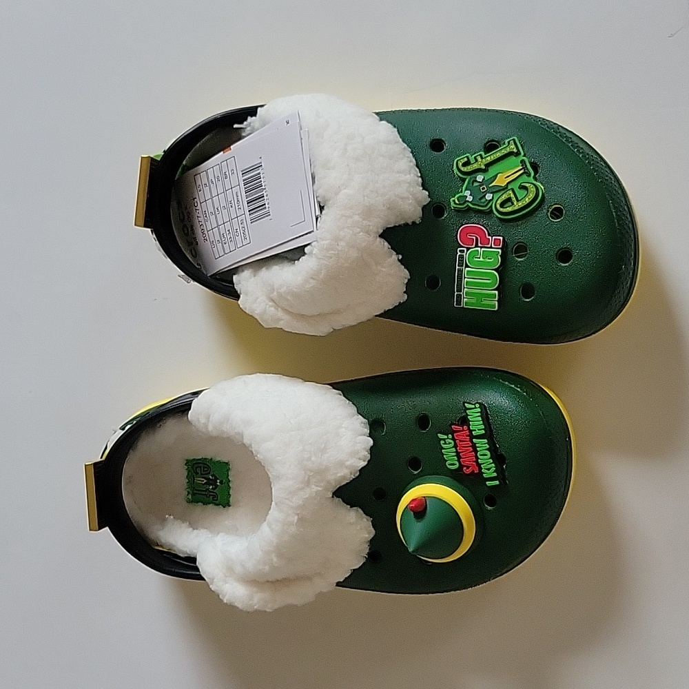 NWT. CROCS X ELF Classic Lined Clog Shoes
